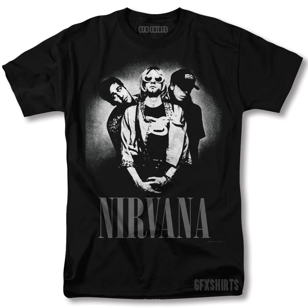 Nirvana T-shirt Grunge Rock Vintage Retro 90s Unisex Heavy - Foto 8