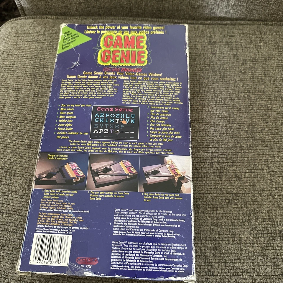 Game Genie Nintendo NES Game Cartridge Adapter -Black Brand New Never-open - Image 2 of 4