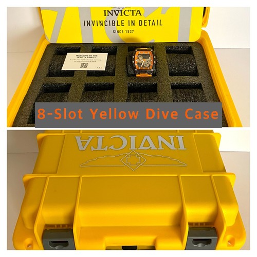 48mm GHOST Orange/Black Mechanical/Silicone DIABLO Invicta Mens Watch+
