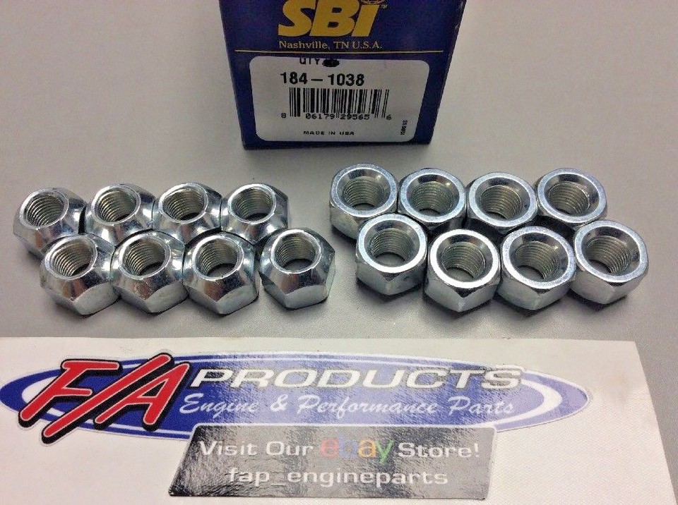 3/8" Rocker Arm Locking Adjuster Nuts SB International 1841038 Set Of