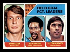 1975 Topps Basketball #2 NBA Field Goal PCT. Leaders NM