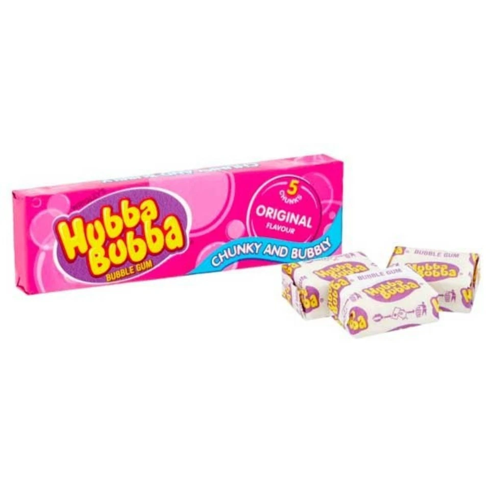 Hubba Bubba ORIGINAL - ATOMIC APPLE - SERIOUSLY STRAWBERRY Bubblegum VEGETARIAN - Image 4 of 4
