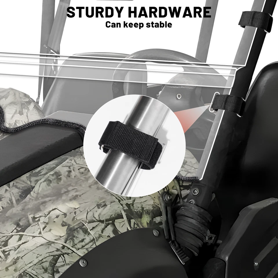 Folding Front Windshield PC for HiSun Massimo 500 700 Bighorn Challenger 500 700 Foto 4 de 4