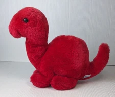 vintage Mary Meyer plush red dino dinosaur coin bank cute
