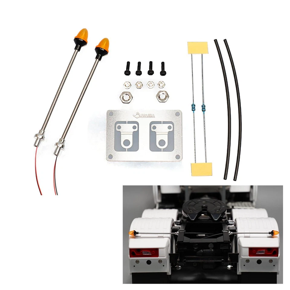 LED Markierungslicht Warnlampe für DIY TAMIYA 1/14 RC Traktor Bulldozer Dumper - Bild 4 von 4