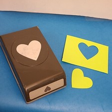 Stampin Up Slim Flat Style Punch Large HEART Paper Shapers Cutter