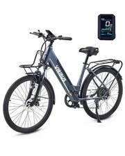 VIRIBUS 1000W 26" Electric Bike Ebike 48V 15Ah for Adults Dual Hall Sensors