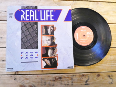REAL LIFE FACE TO FACE MAXI 45T NO LP VINYL EX COVER EX ORIGINAL 1985