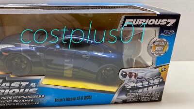 JADA FAST & FURIOUS BRIAN'S NISSAN GT-R R35 1:24 NAVY FURIOUS7 | eBay