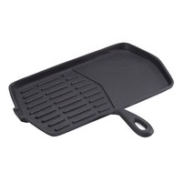 Echtwerk Gusseisen Grillpfanne Gusspfanne 34 X 30,5 Cm Grillen Braten