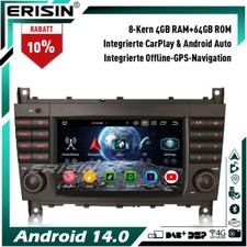 Android 14 4+64GB Autoradio GPS Navi DAB+ Mercedes Benz CLC/G/C Klasse W203 W463 Android 14 4+64GB Autoradio GPS Navi DAB+ Mercedes Benz CLC/G/C Klasse W203 W463