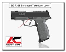 Sig Sauer P365 Enhanced Extended Takedown Lever By Armory Craft