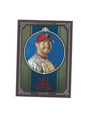 2005 DONRUSS DIAMOND KINGS BASEBALL FRAMED RED SHORTPRINT RANDY WOLF #177