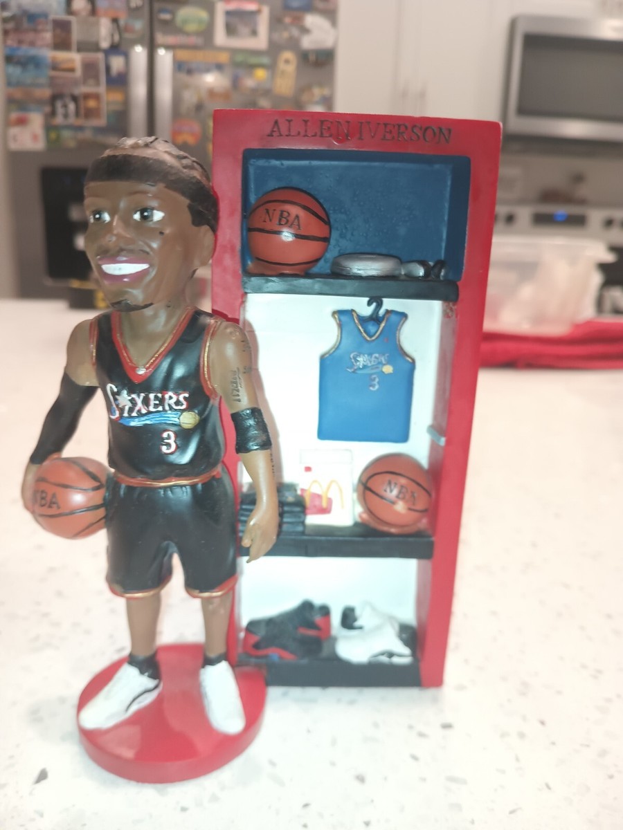 ALLEN IVERSON Locker Coin Bank Figure PHILADELPHIA 76er's Black Jersey #3  Reebok