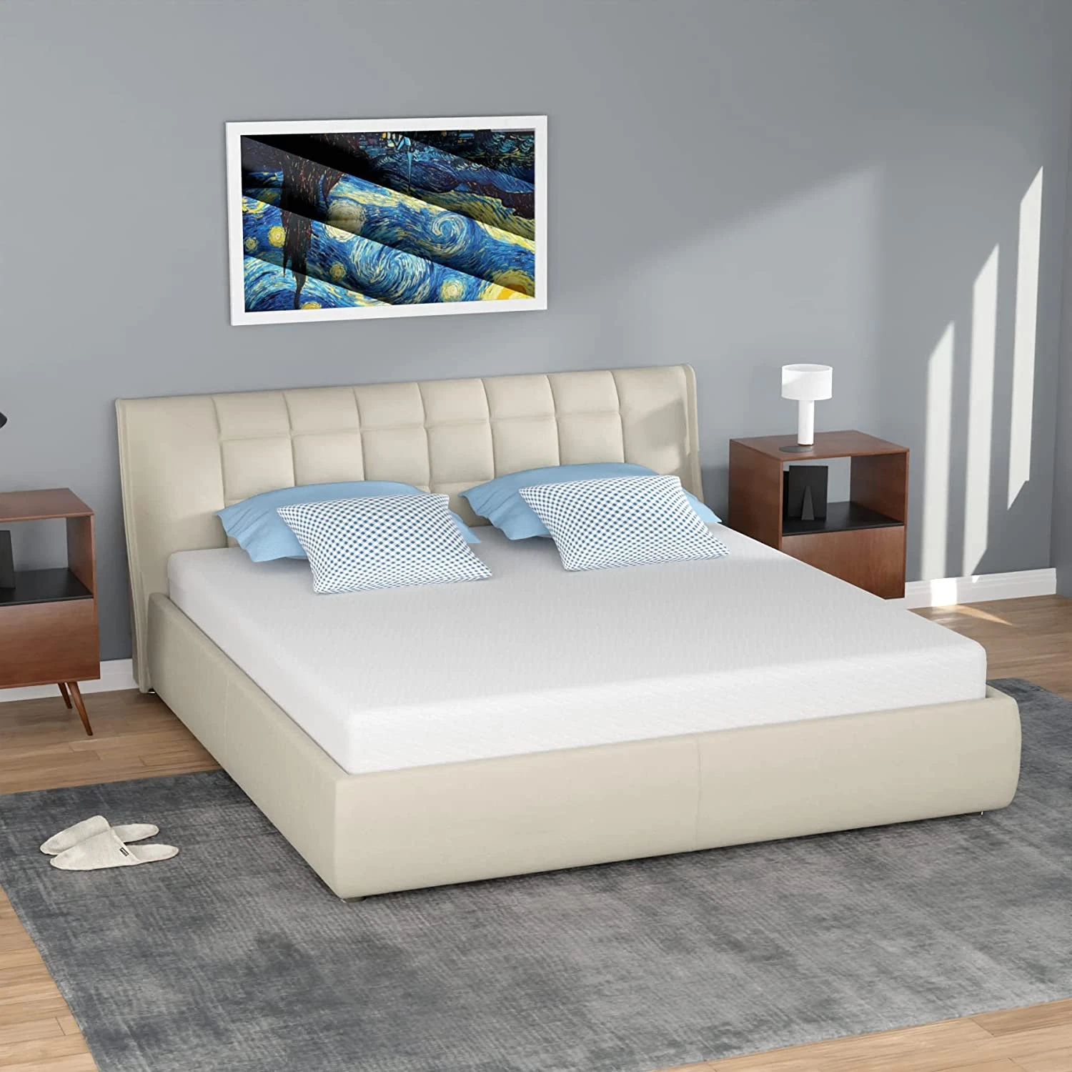 Colchon Queen De 80 x 60 x 5 Pulgadas Para Adultos Niños Cama Calidad En Oferta