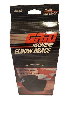 GRID New Vintage Sport Elbow Support Brace Strains Sprains Compression Small 9''