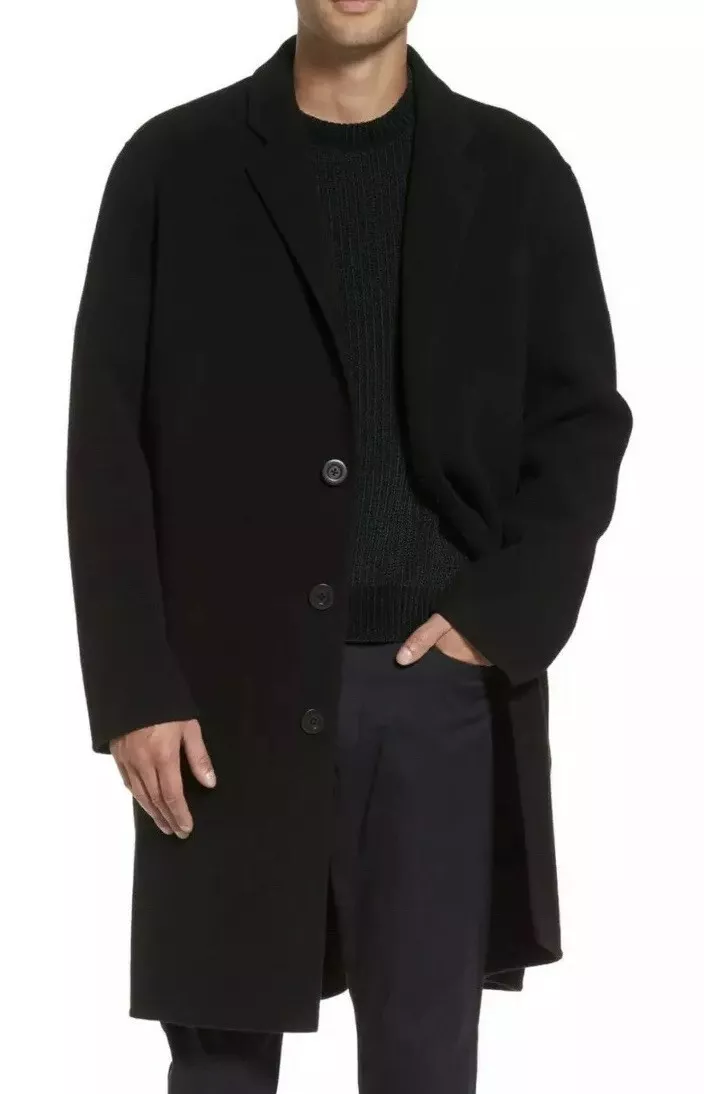 Vince notch lapel best sale coat