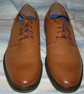 Hugo Vitelli orange dress shoes Hugo Vitelli Lace Up Oxfords Mens Dress Faux Croc shoes Size  main image 3