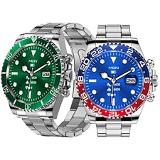 Luxury Smart Watch Sport Activity Tracker Bluetooth Stainless Steel Wristwatches