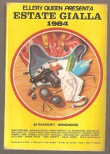 LIBRO ELLERY QUEEN ESTATE GIALLA 1984 20 RACCONTI MONDADORI PAG.360 C.FLESSIBILE