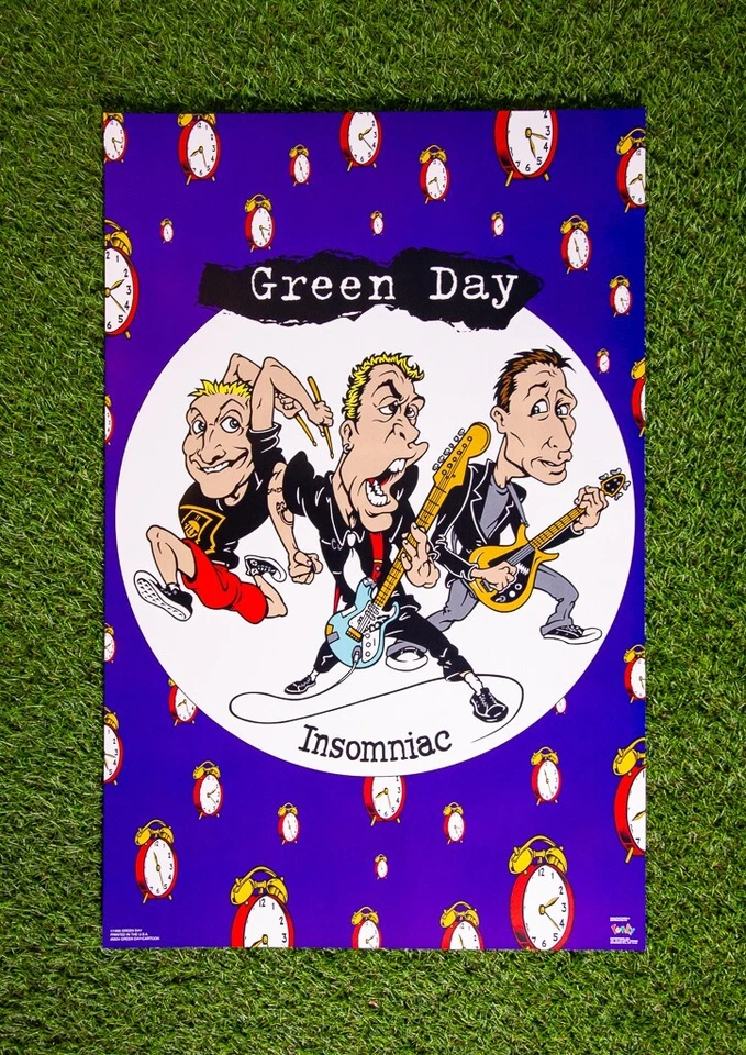 Green Day Insomniac 专辑海报时髦 #6504 复古 1996 23.5x34.5 卡通 — 第 3/4 张图片