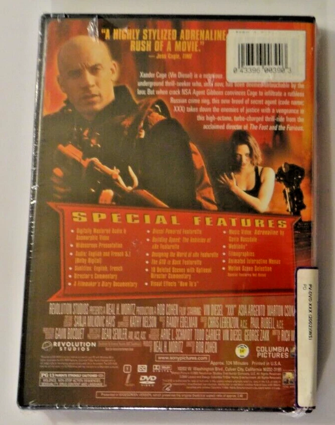 xXx - DVD 2002 - Widescreen Special Edition - Vin Diesel - sealed ex condition! - Image 4 of 4