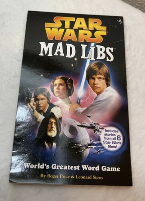 Vintage Unused Star Wars 2008 Mad Libs Book World's Greatest Word Game Gift