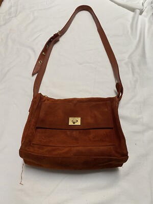 Vintage suede purse by Anne Klein