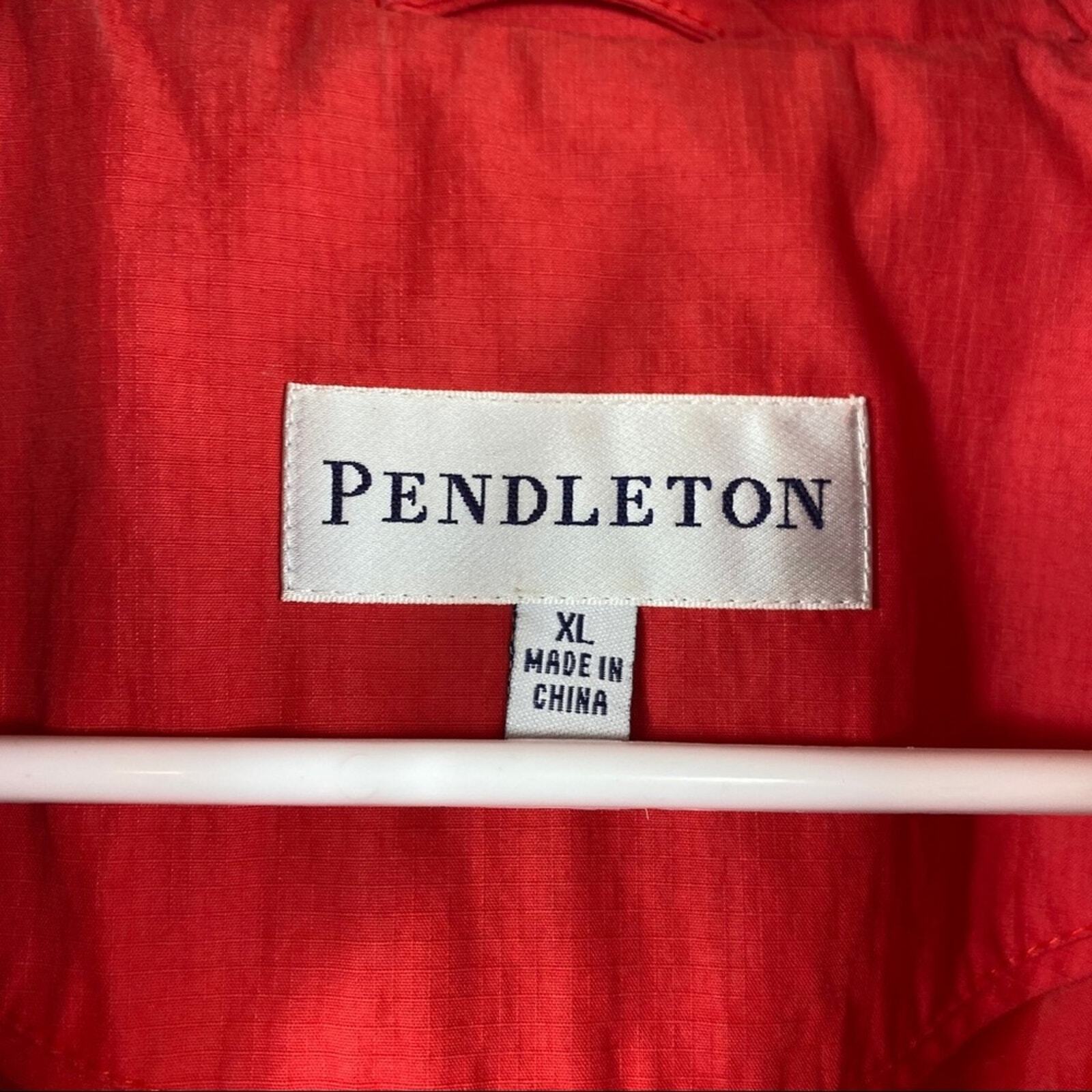 Pendleton Red Light rain jacket lined Size XL - image 3