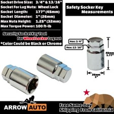 Juego De Tuercas De Seguridad BUTZI Para Nissan X-Trail – Rosca 12x1.25, 4 Pernos Y 2 Llaves, Cromado