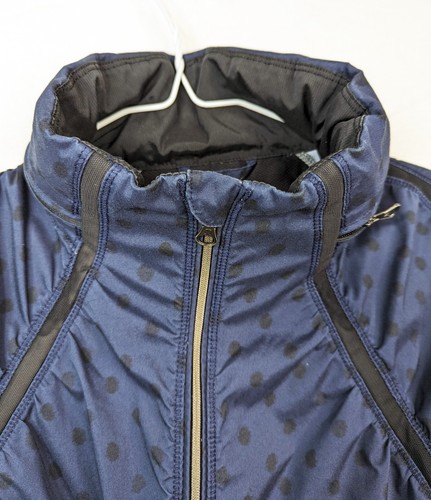 Lululemon Gather & Sprint Ladies Size S Navy & Black Dot Windbreaker Jacket - Picture 3 of 6