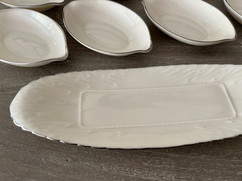 Lenox Lemon Dishes Vintage Olympia Oval Set 8 + 1 Butter Dish Excellent - Picture 11 of 17