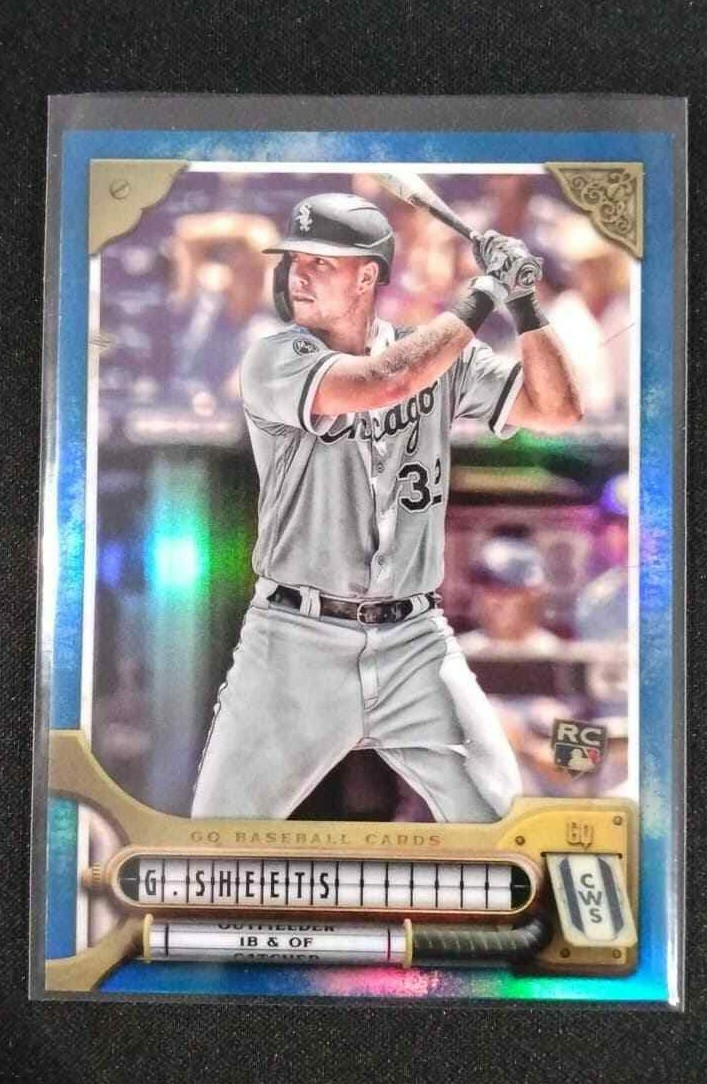 2022 Gypsy Queen Gavin Sheets Blue Chrome 117/150 Refractor Rookie RC White Sox