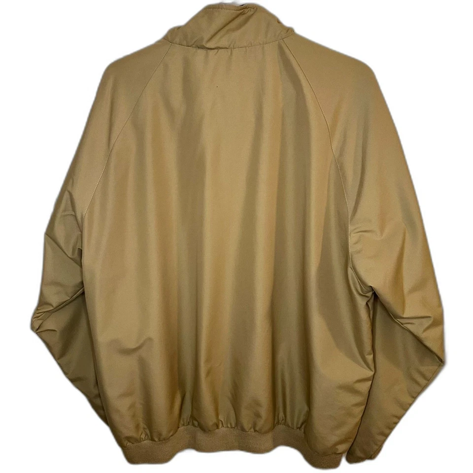 Chaqueta de Golf Bomber Harrington Vintage Para Hombre Talla LG Beige Izod - Como Nueva Foto 2 de 4