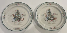 VGC International China Company Country Christmas 8966 (1992) - 2 Dinner Plates