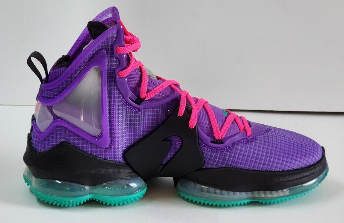 NIKE LEBRON XIX BASKETBALL SHOES MEN SIZE 15 US MULTICOLOR PURPLE