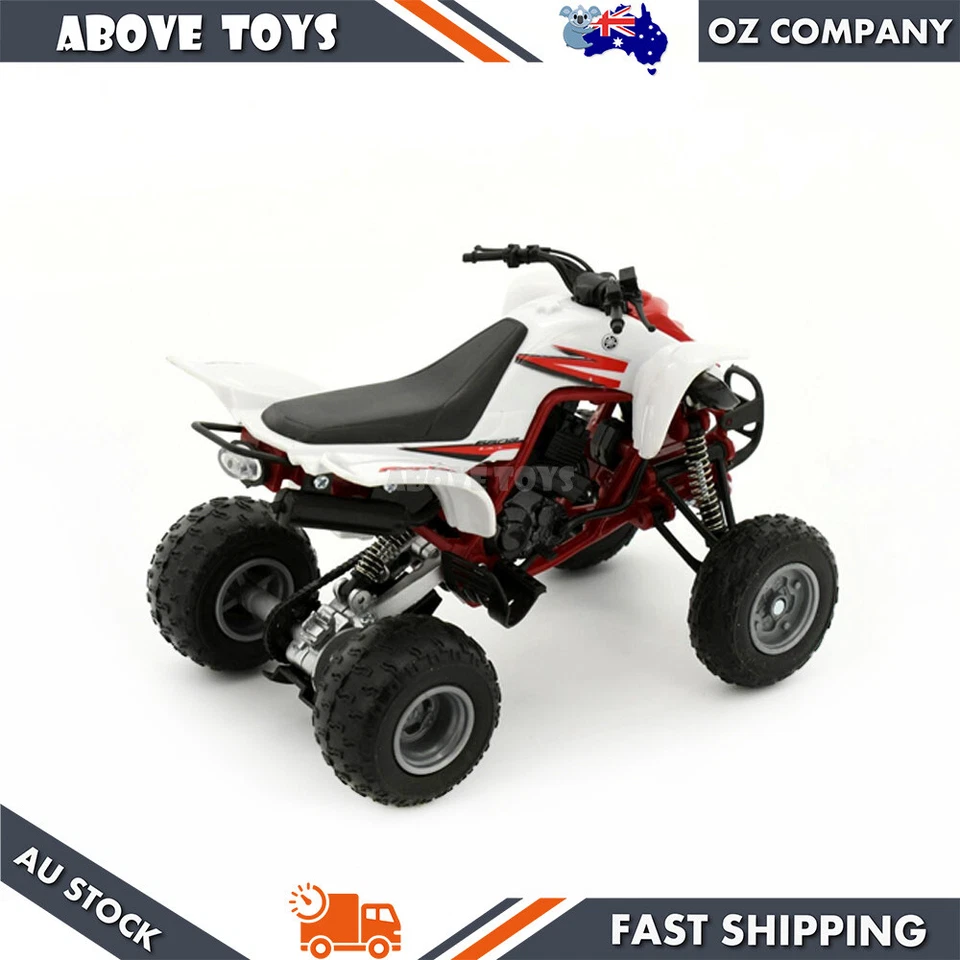 NewRay Licensed Diecast Yamaha Raptor 660R White ATV Model 1:12 Scale Hobby Gift - Image 4 of 4