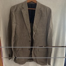 Hackett London Men’s Grey Linen Twill blazer