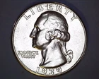 1939 WASHINGTON QUARTER  BU   **331-6