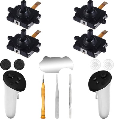 4-Pack Joystick Repair Kit for Meta Quest 3   12-in-1 with Tools & Grips