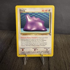 Pokémon Ditto 18/62 Fossil Regular Rare Basic 50 HP Transform Unlimited
