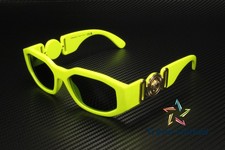 VERSACE VE4361 532187 Irregular Yellow Fluo Dark Grey 53 mm Men's Sunglasses