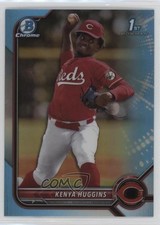 2022 Bowman Draft Chrome Sky Blue Refractor Kenya Huggins #BDC-140 14p0