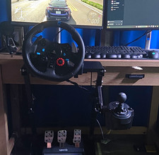 Logitech G29 Driving Force Racing Wheel Pedals Shifter Set With Stand Ps4pc