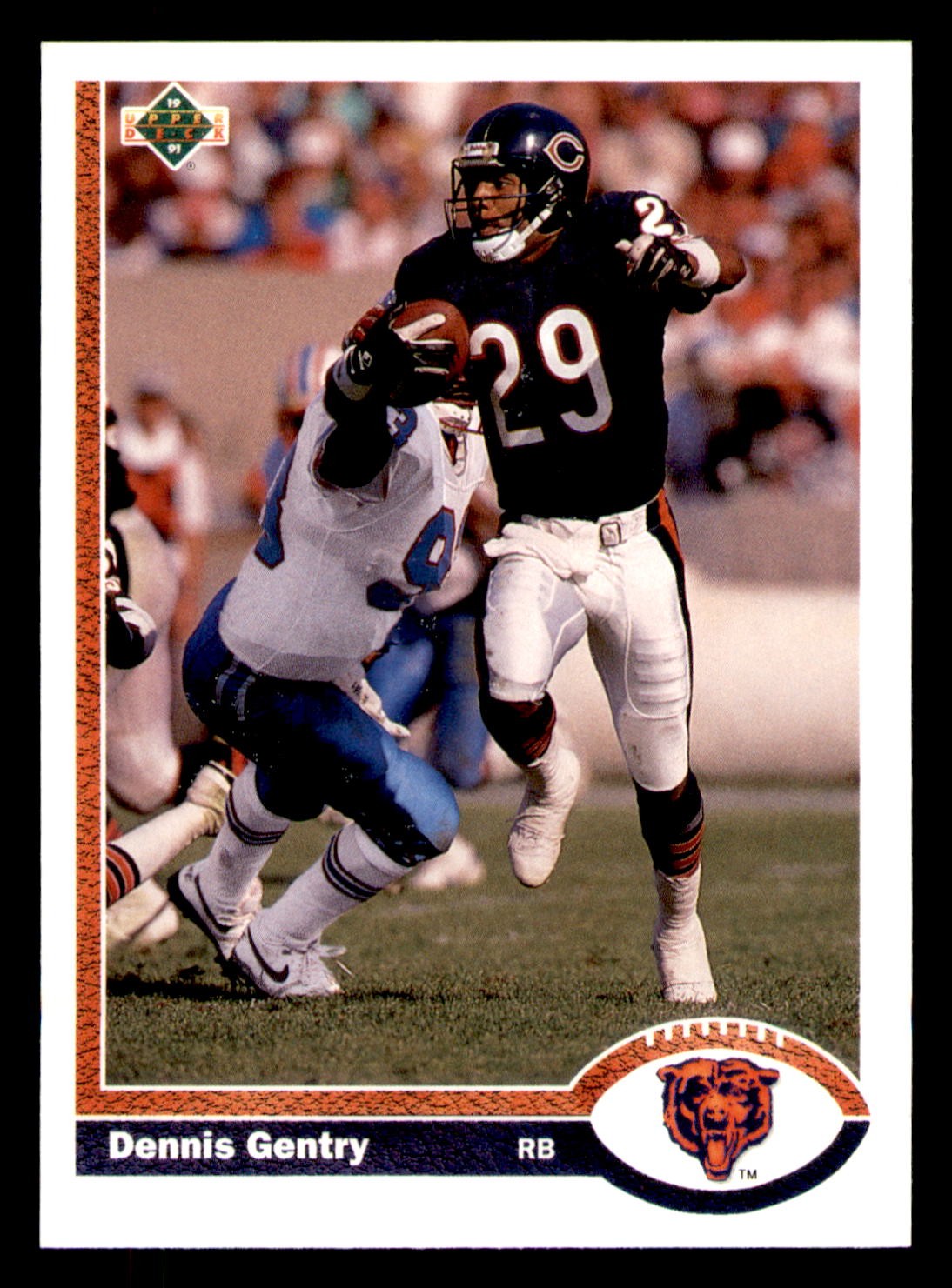 Dennis Gentry 1990 hologram on back Upper Deck 227 VG