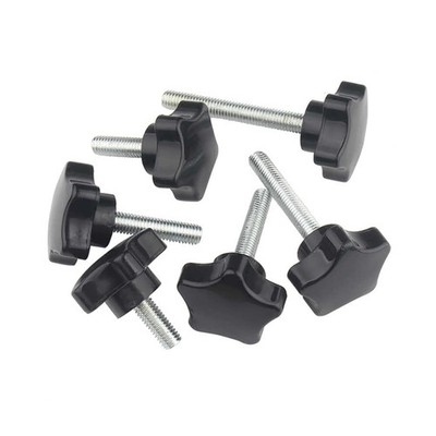 Star Knob Grip M5/M6/M8 Male Thread Star Shaped Head Knob Clamping Nut Head 38mm