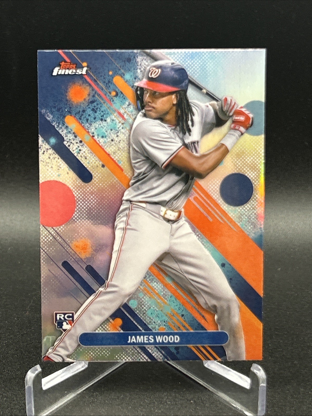 Topps 2025 Finest James Wood Rookie Refractor #100 Nationals MLB