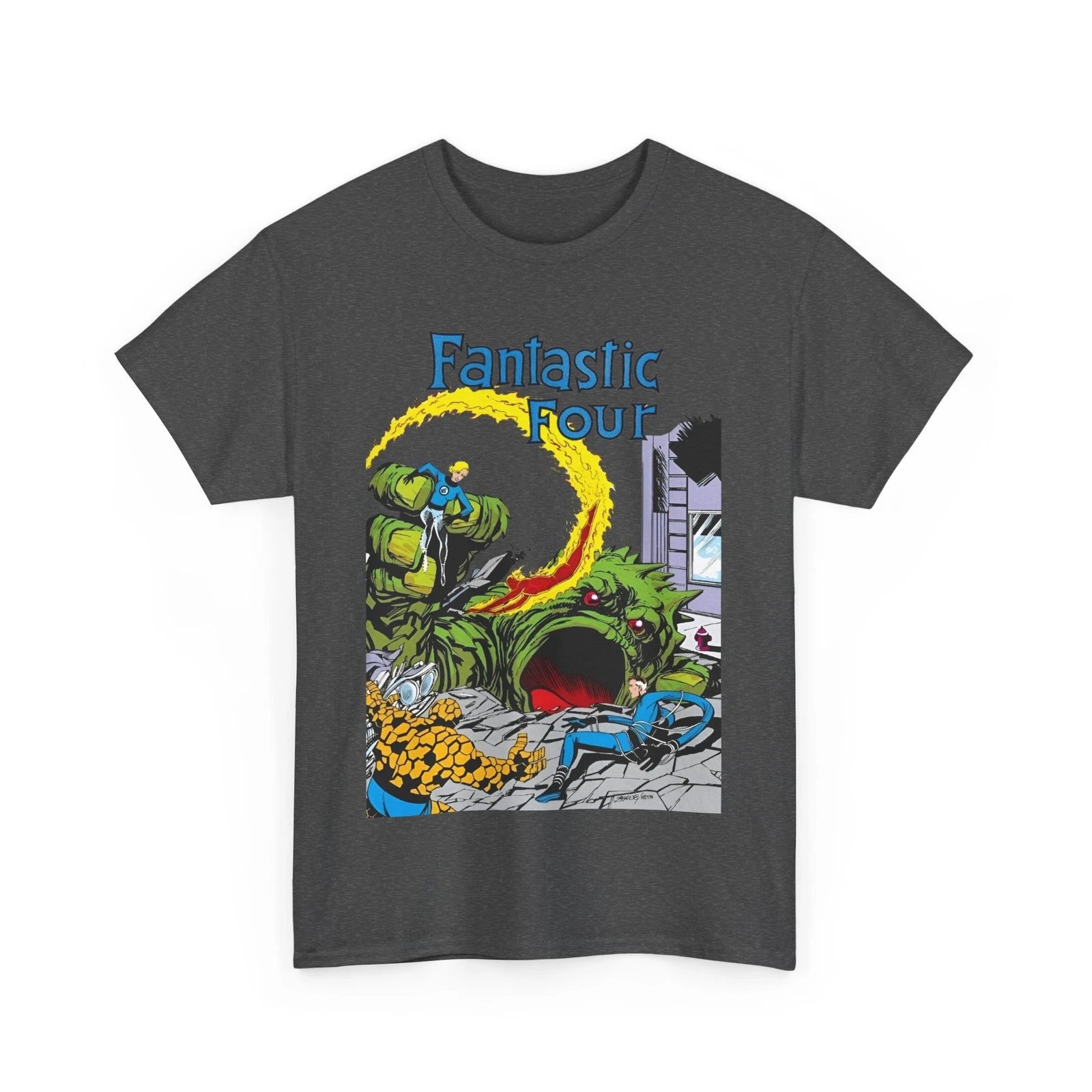 Fantastic Four T-Shirt - John Byrne Art - #1 Cover - Marvel Comics - Human Torch