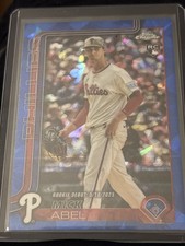 2025 Topps Chrome Update Sapphire #USC87 Mick Abel Rookie Debut Phillies RC