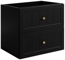 Armadio Armadietto Bagno Lavandino Lavabo Mobile Sottolavabo GUSTO 60 cm NERO